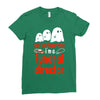 can't scare me halloween funeral direct Ladies Fitted T-Shirt
