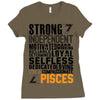 Strong Independent Motivated Pisces Ladies Fitted T-Shirt