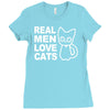 real men love cats Ladies Fitted T-Shirt