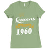 queens are born in 1960 Ladies Fitted T-Shirt