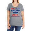 idk not trump though 2016 Ladies Curvy T-Shirt
