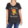 i do it for the pizza Ladies Curvy T-Shirt
