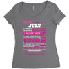 quens are born in july Women's Triblend Scoop T-shirt