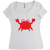 crabby Women's Triblend Scoop T-shirt