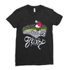 don't step on the grass Ladies Fitted T-Shirt