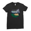 Way Down We Go Ladies Fitted T-Shirt