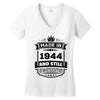 Made In 1944 And Still Awesome Women's V-Neck T-Shirt