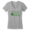 drink like a girl Women's V-Neck T-Shirt