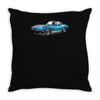 1965 corvette sting ray classic car, ideal birthday gift or pres Throw Pillow