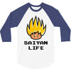 saiyan life 3/4 Sleeve Shirt