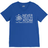 science tshirt never trust an atom V-Neck Tee