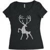 christmas deer Women's Triblend Scoop T-shirt