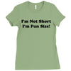 im not short funny t shirt humor nerd geek tee s 3xl Ladies Fitted T-Shirt