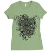 rosebud Ladies Fitted T-Shirt
