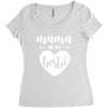 Mama is My Bestie Women's Triblend Scoop T-shirt
