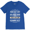 And 8th Day God Look Down So God Made A Gemini Guy V-Neck Tee