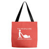 fat people are harder to kidnap funny Tote Bags