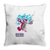 breaking bear Throw Pillow