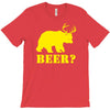 beer t shirt bear plus deer funny tee drinking college humor party shi T-Shirt