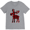 lumberjack reindeer V-Neck Tee