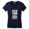 Screw Your Lab Safety I Want Superpowers Women's V-Neck T-Shirt