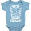 Never Underestimate Dog Rescuer Who Was Born February Baby Onesie