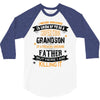 Super Cool Grandson Of A Freaking Awesome Father 3/4 Sleeve Shirt