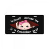 December  Peeking Out Asian Baby Girl License Plate