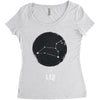 Leo Zodiac Sign Minimal Design Women's Triblend Scoop T-shirt