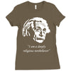 albert einstein's non believer Ladies Fitted T-Shirt