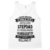 Super Cool Stepdad Of A Freaking Awesome Granddaughter Tank Top