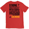 Strong Independent Motivated Gemini V-Neck Tee
