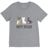 happy meowr V-Neck Tee