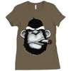monkey Ladies Fitted T-Shirt