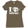 i love m&ouml;pse funny Ladies Fitted T-Shirt