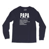 Papa Noun Definition Long Sleeve Shirts