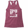 silver edition train insaiyan dragonball z insane bodybuilding goku Racerback Tank