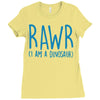 rawr (i'm a dinosaur) Ladies Fitted T-Shirt