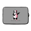 black, red and white Laptop sleeve