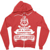 I Am Bulldog Actually In A Very Commited Relationship Zipper Hoodie