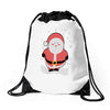 christmas santa Drawstring Bags