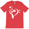 music heart rock baseball jersey T-Shirt