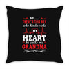 There's This Boy Who Stole My Heart He Calls Me Grandma Throw Pillow