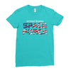 United States Space Force American Flag Ladies Fitted T-Shirt