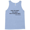 Flee You Idiot Tank Top