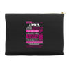 quens are born in april Accessory Pouches