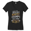 i never dreamed that one day i'd become a grumpy old man but Women's V-Neck T-Shirt