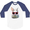 Easter Bunny Face Too Hip To Hop 3/4 Sleeve Shirt