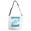 science worship funny geek atheist anti religion Adjustable Strap Totes