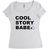 cool story bro Women's Triblend Scoop T-shirt